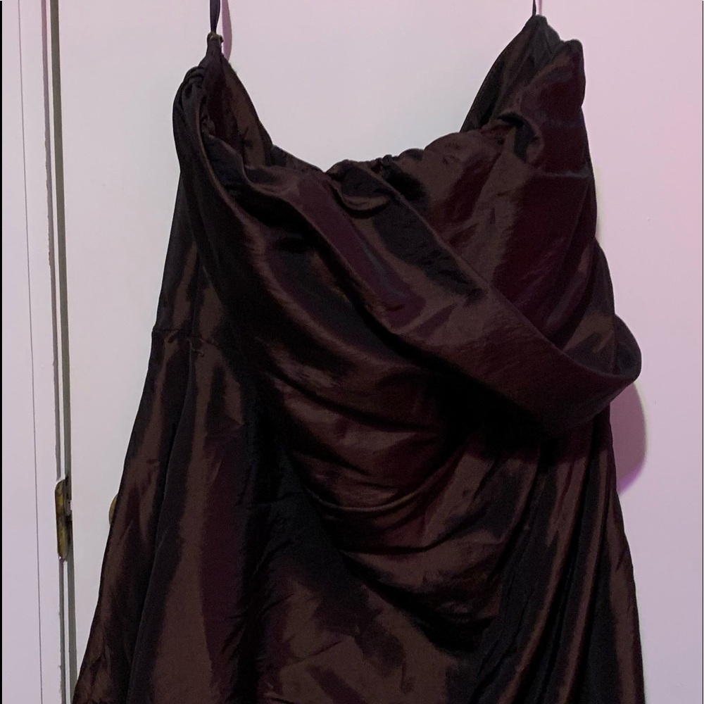 Beautiful Chocolate Satin Formal Dress